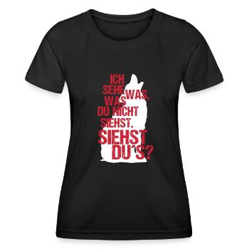 Kanada Teams 2024 Ahorn Abenteuer Wildnis - Frauen Funktions-T-Shirt - Schwarz - Vorne - AI Model Female 172 light (172cm)