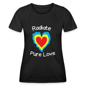 Radiate pure love - Women's Functional T-Shirt - black - Front - AI Model Female 172 light (172cm)