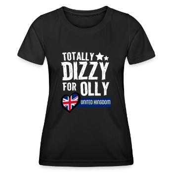 Schwindlig UK EUROVISION - Frauen Funktions-T-Shirt - Schwarz - Vorne - AI Model Female 172 light (172cm)