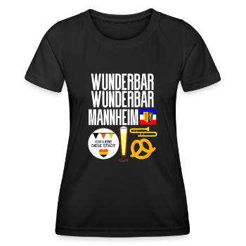 mannheim - Women's Functional T-Shirt - black - Front - AI Model Female 172 light (172cm)