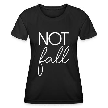 L’adage d’urgence écriture amusant amusant - T-shirt sport Femme - noir - Devant - AI Model Female 172 light (172cm)