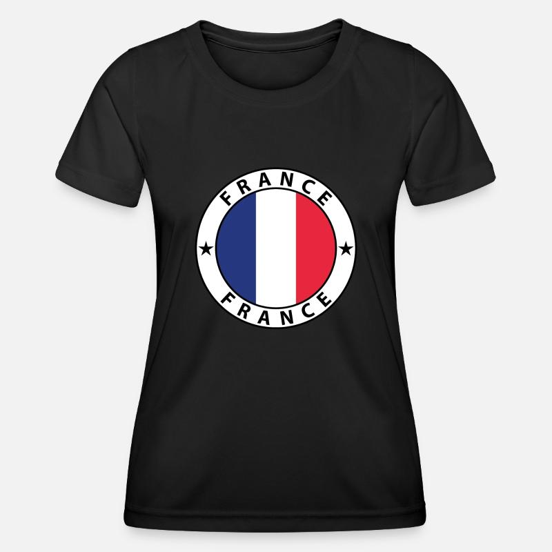 France - Women's Functional T-Shirt - black
