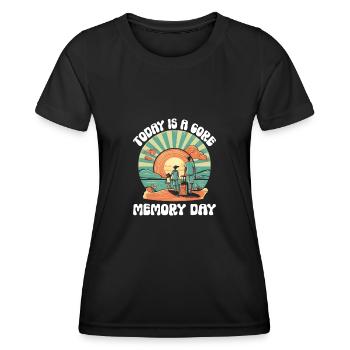 Today Is A Core Memory Day Families Groups - Women's Functional T-Shirt - black - Front - AI Model Female 172 light (172cm)