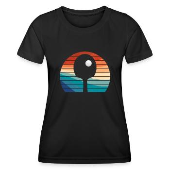 Cool Table Tennis Vintage Design - Women's Functional T-Shirt - black - Front - AI Model Female 172 light (172cm)