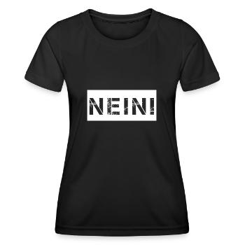 Nein - Frauen Funktions-T-Shirt - Schwarz - Vorne - AI Model Female 172 light (172cm)