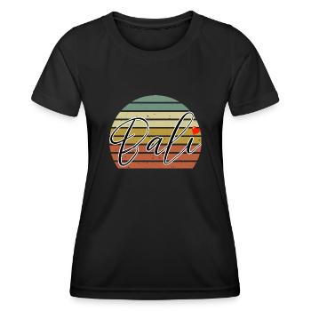 Bali - Indonesien - Frauen Funktions-T-Shirt - Schwarz - Vorne - AI Model Female 172 light (172cm)