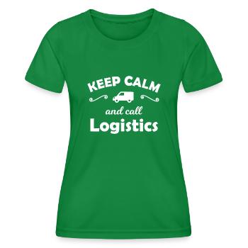 Call logistics - Women's Functional T-Shirt - kelly green - Front - AI Model Female 172 dark (172cm)