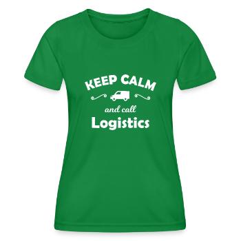 Die Transport Leute - Frauen Funktions-T-Shirt - Kelly Green - Vorne - AI Model Female 172 dark (172cm)