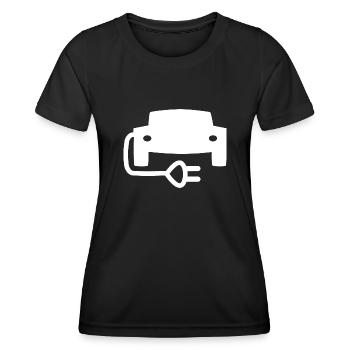 Die elektrischen Fahrzeuge - Frauen Funktions-T-Shirt - Schwarz - Vorne - AI Model Female 172 light (172cm)