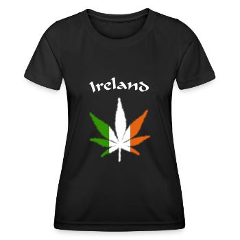 Ireland - Frauen Funktions-T-Shirt - Schwarz - Vorne - AI Model Female 172 light (172cm)