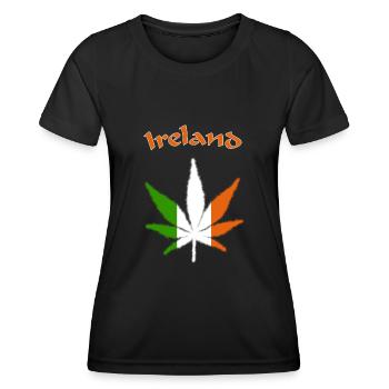 Ireland - Frauen Funktions-T-Shirt - Schwarz - Vorne - AI Model Female 172 light (172cm)
