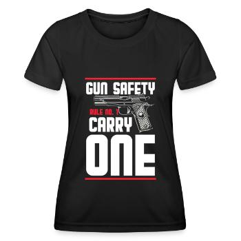 Weapons Ammunition Gun owners Freedom - Women's Functional T-Shirt - black - Front - AI Model Female 172 light (172cm)