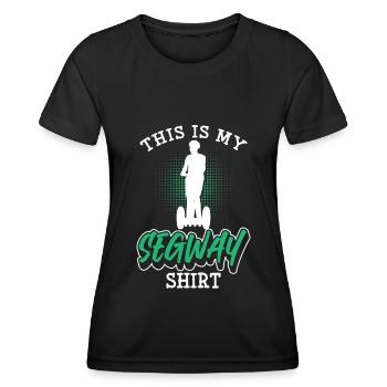 Activités amusantes de conduite en scooter - T-shirt sport Femme - noir - Devant - AI Model Female 172 light (172cm)