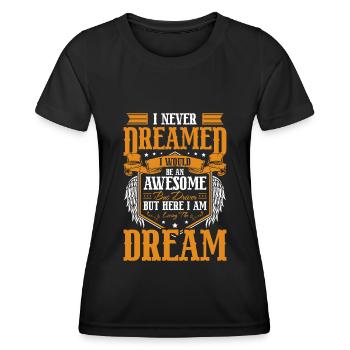 Bus Linienbus Buslenker - Frauen Funktions-T-Shirt - Schwarz - Vorne - AI Model Female 172 light (172cm)