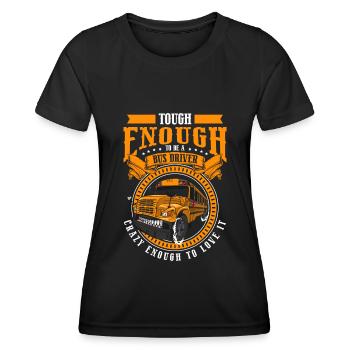 Bus Beruf Reisebus - Frauen Funktions-T-Shirt - Schwarz - Vorne - AI Model Female 172 light (172cm)