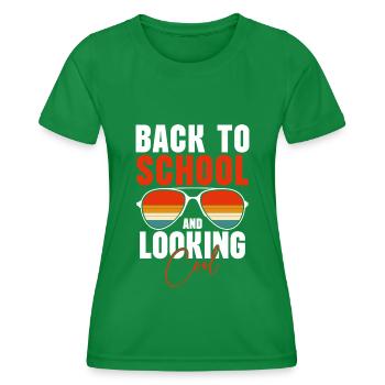 Étudiant futur Université d’administration des affaires - T-shirt sport Femme - vert - Devant - AI Model Female 172 dark (172cm)