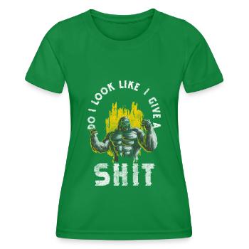 Monkey Zoo Primate - Women's Functional T-Shirt - kelly green - Front - AI Model Female 172 dark (172cm)
