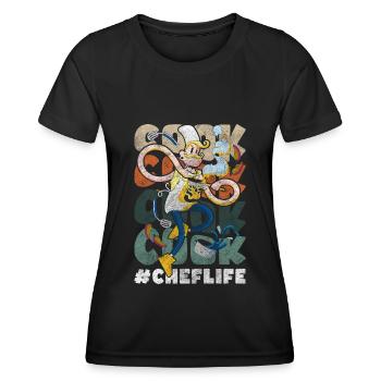 Chef Chef Culinary Art Taste - Women's Functional T-Shirt - black - Front - AI Model Female 172 light (172cm)
