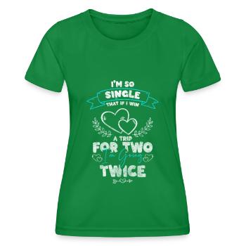 Relationship Speed Dating Date Flirting - Women's Functional T-Shirt - kelly green - Front - AI Model Female 172 dark (172cm)