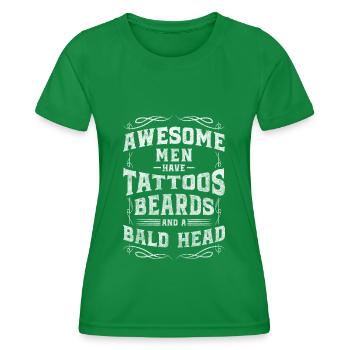 Glatze Kahl Friseur - Frauen Funktions-T-Shirt - Kelly Green - Vorne - AI Model Female 172 dark (172cm)