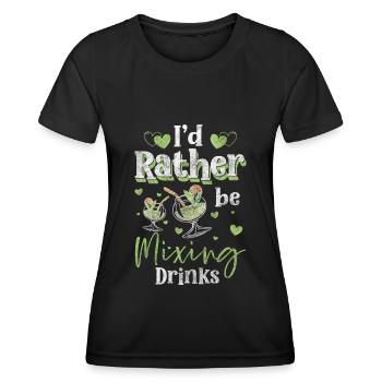 Bartender Beer Holiday - Women's Functional T-Shirt - black - Front - AI Model Female 172 light (172cm)