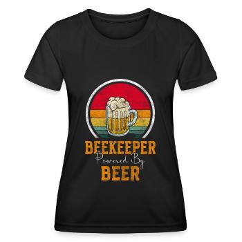 Honig Umweltschutz Bienchen - Frauen Funktions-T-Shirt - Schwarz - Vorne - AI Model Female 172 light (172cm)