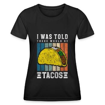 Tacos Célébration Chili - T-shirt sport Femme - noir - Devant - AI Model Female 172 light (172cm)