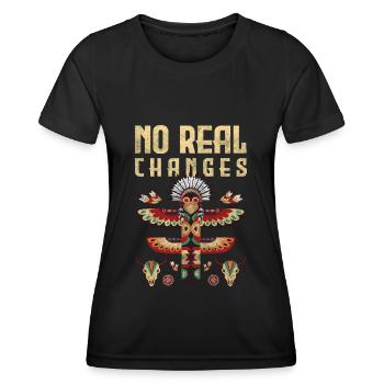 Totem Gardien Sagesse Dieu - T-shirt sport Femme - noir - Devant - AI Model Female 172 light (172cm)