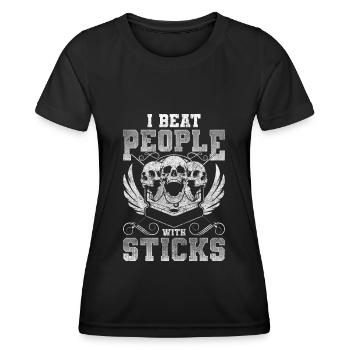 Billard Spieler Kugel Der Meister - Frauen Funktions-T-Shirt - Schwarz - Vorne - AI Model Female 172 light (172cm)