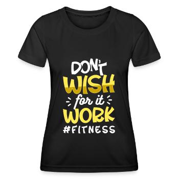 Entraînement sur équipement de sports croisés - T-shirt sport Femme - noir - Devant - AI Model Female 172 light (172cm)