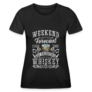 Rum Genuss Feiern Drink - Frauen Funktions-T-Shirt - Schwarz - Vorne - AI Model Female 172 light (172cm)