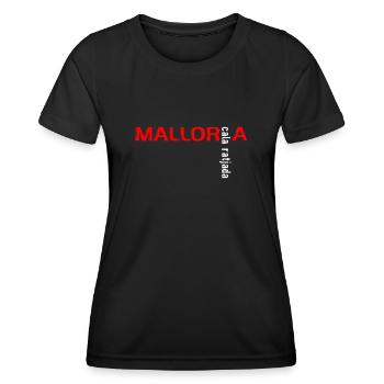 Mallorca - Cala Ratjada - T-shirt sport Femme - noir - Devant - AI Model Female 172 light (172cm)