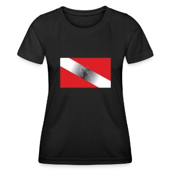 Flagg de plongée - T-shirt sport Femme - noir - Devant - AI Model Female 172 light (172cm)