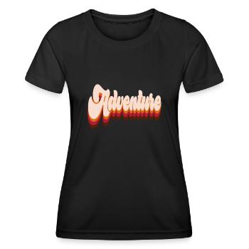 Aventure - T-shirt sport Femme - noir - Devant - AI Model Female 172 light (172cm)