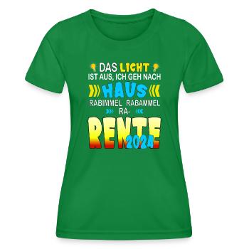 Rente 2024 - Kinderlied St. Martin - Frauen Funktions-T-Shirt - Kelly Green - Vorne - AI Model Female 172 dark (172cm)