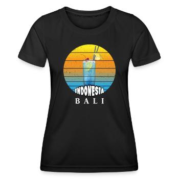 Bali - Indonesien - Frauen Funktions-T-Shirt - Schwarz - Vorne - AI Model Female 172 light (172cm)