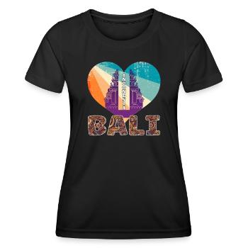 Bali - Indonesien - Frauen Funktions-T-Shirt - Schwarz - Vorne - AI Model Female 172 light (172cm)