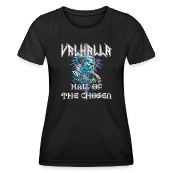 Valhalla - Hall of the chosen - Women's Functional T-Shirt - black - Front - AI Model Female 172 light (172cm)