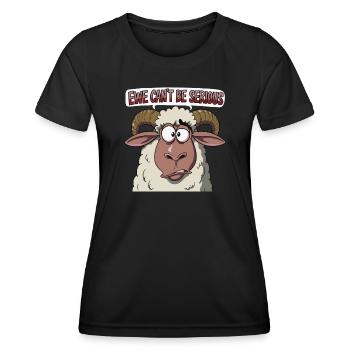 Ewe cant be serious - funny sheep design - Women's Functional T-Shirt - black - Front - AI Model Female 172 light (172cm)