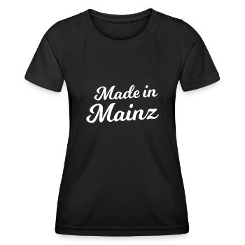 Made in Mainz - Women's Functional T-Shirt - black - Front - AI Model Female 172 light (172cm)