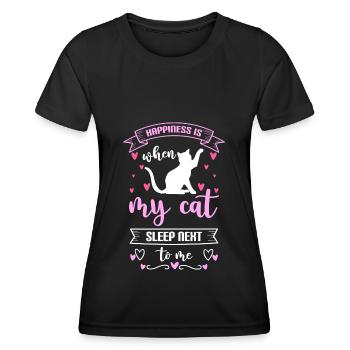 Happy Motivation Holiday Life Energy - Women's Functional T-Shirt - black - Front - AI Model Female 172 light (172cm)
