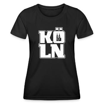 Carnaval de Cologne Souvenir Graphique Carnaval de Cologne - T-shirt sport Femme - noir - Devant - AI Model Female 172 light (172cm)