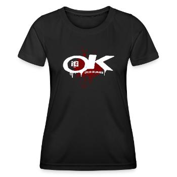 Its OK not to be perfect splash - Women's Functional T-Shirt - black - Front - AI Model Female 172 light (172cm)