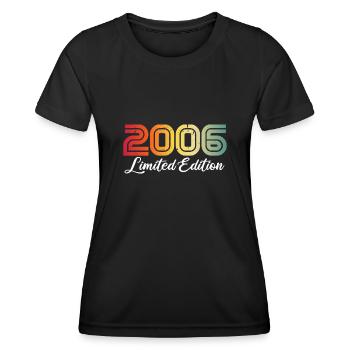 18th Birthday Gift 18 Years Old Boy Girl 2006 - Women's Functional T-Shirt - black - Front - AI Model Female 172 light (172cm)