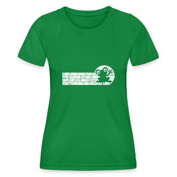 Frog Frogs Cadeau pour enfants Drôle Drôle - T-shirt sport Femme - vert - Devant - AI Model Female 172 dark (172cm)