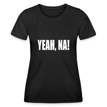 YEAH PROCHE! - T-shirt sport Femme - noir - Devant - AI Model Female 172 light (172cm)