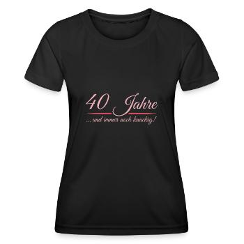 40. Geburtstag Frauen Geschenkidee - Frauen Funktions-T-Shirt - Schwarz - Vorne - AI Model Female 172 light (172cm)