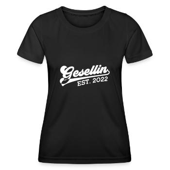 Handwerkerin Geselle Ausbildung 2022 Gesellin - Frauen Funktions-T-Shirt - Schwarz - Vorne - AI Model Female 172 light (172cm)