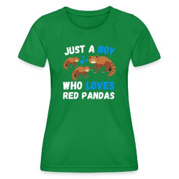 Cadeau de louveteau chinois Panda rouge - T-shirt sport Femme - vert - Devant - AI Model Female 172 dark (172cm)