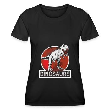 Dinosaurs - Frauen Funktions-T-Shirt - Schwarz - Vorne - AI Model Female 172 light (172cm)